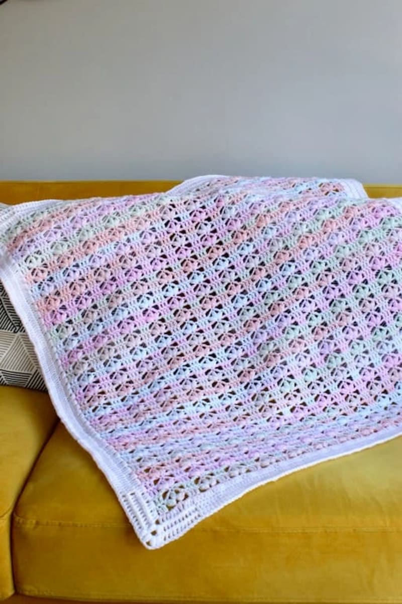 ## Scarlett Lace Baby Blanket