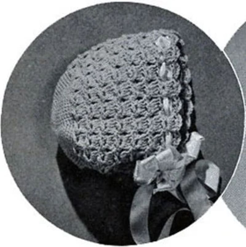 ## Baby Bonnet Pattern #5244