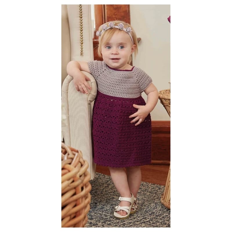 ## Vintage Baby Crochet Party Dress