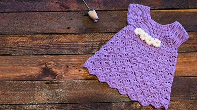 ## Purple Baby Dress
