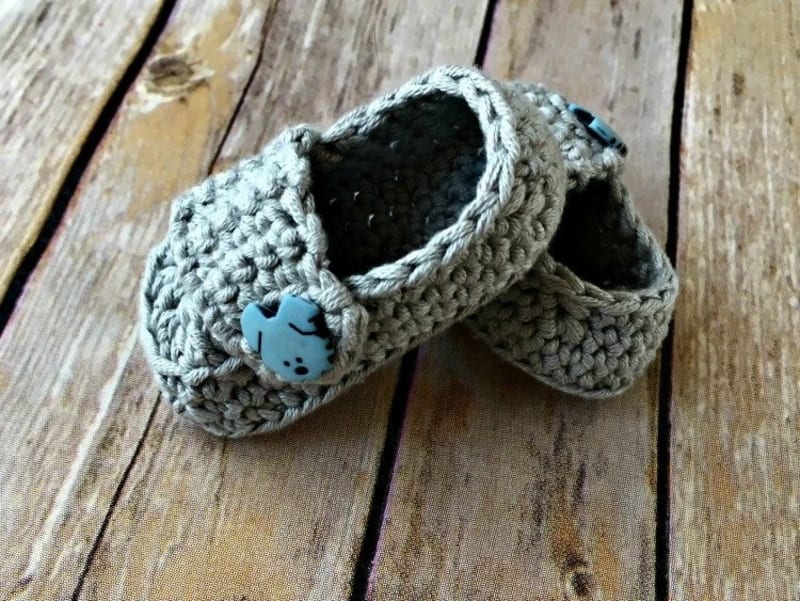 ## Baby Button Loafers