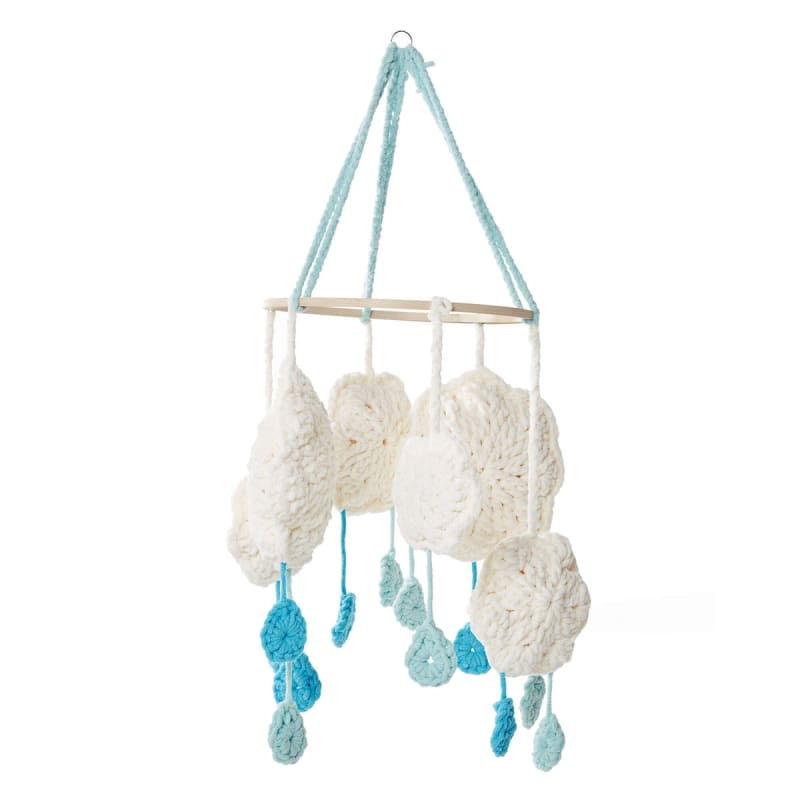 ## Cloudy Day Crochet Mobile