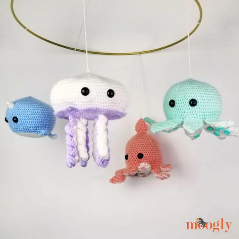 ## Sea Friends Mobile — Octopus, Narwhal, Squid & Jellyfish