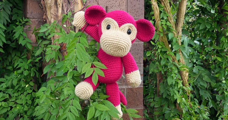 ## Monkey — Free Safari Animal Pattern