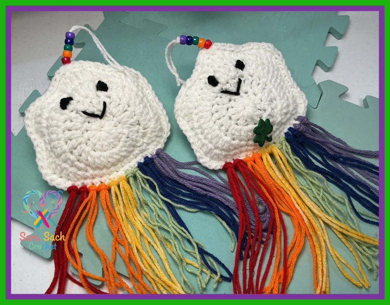 ## Rainbow Cloud Ornament