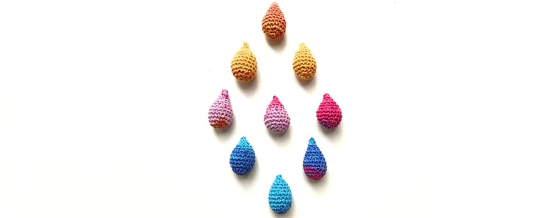 ## Crochet Raindrop
