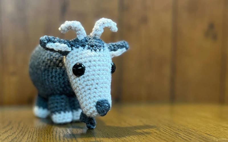 ## Free Crochet Goat