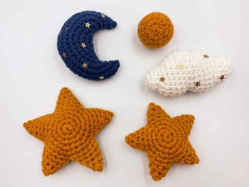## Moon and Stars Baby Mobile