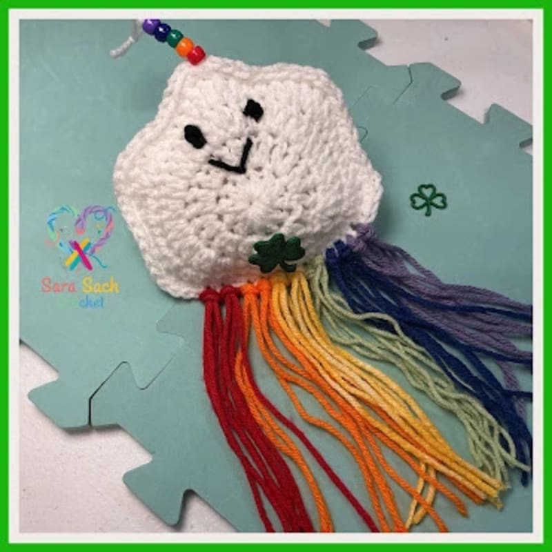 ## Rainbow Cloud Ornament