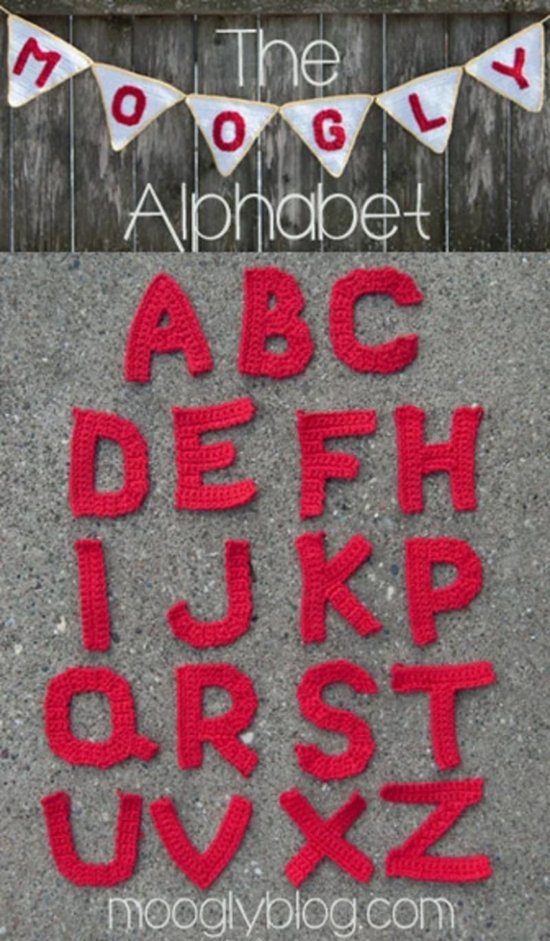 ## Moogly Crochet Uppercase Alphabet