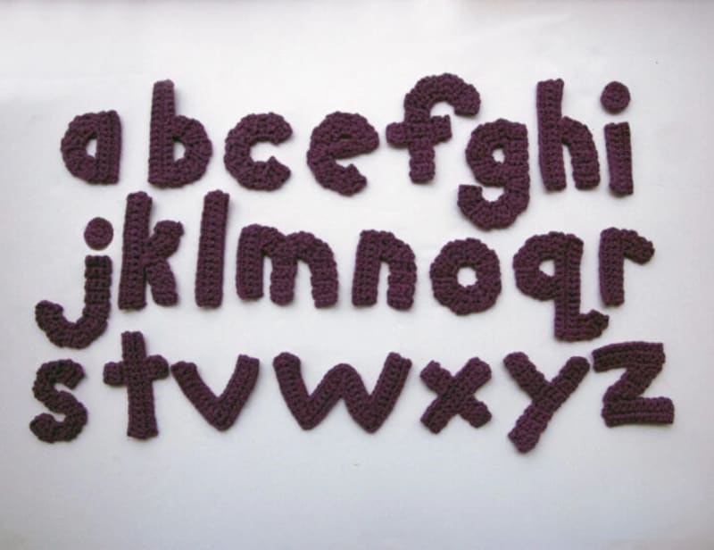 ## Moogly Crochet Lowercase Alphabet