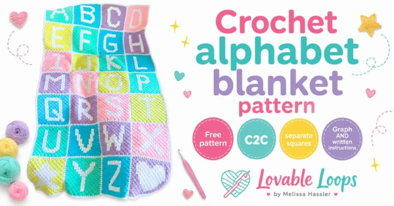## Crochet Alphabet C2C Panels