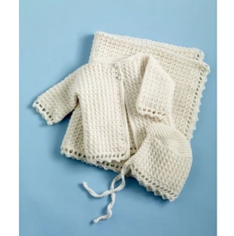 ## Christening Crochet Set