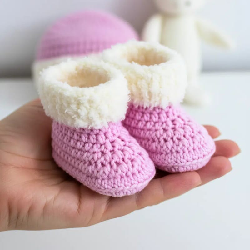 ## Quick Crochet Baby Booties