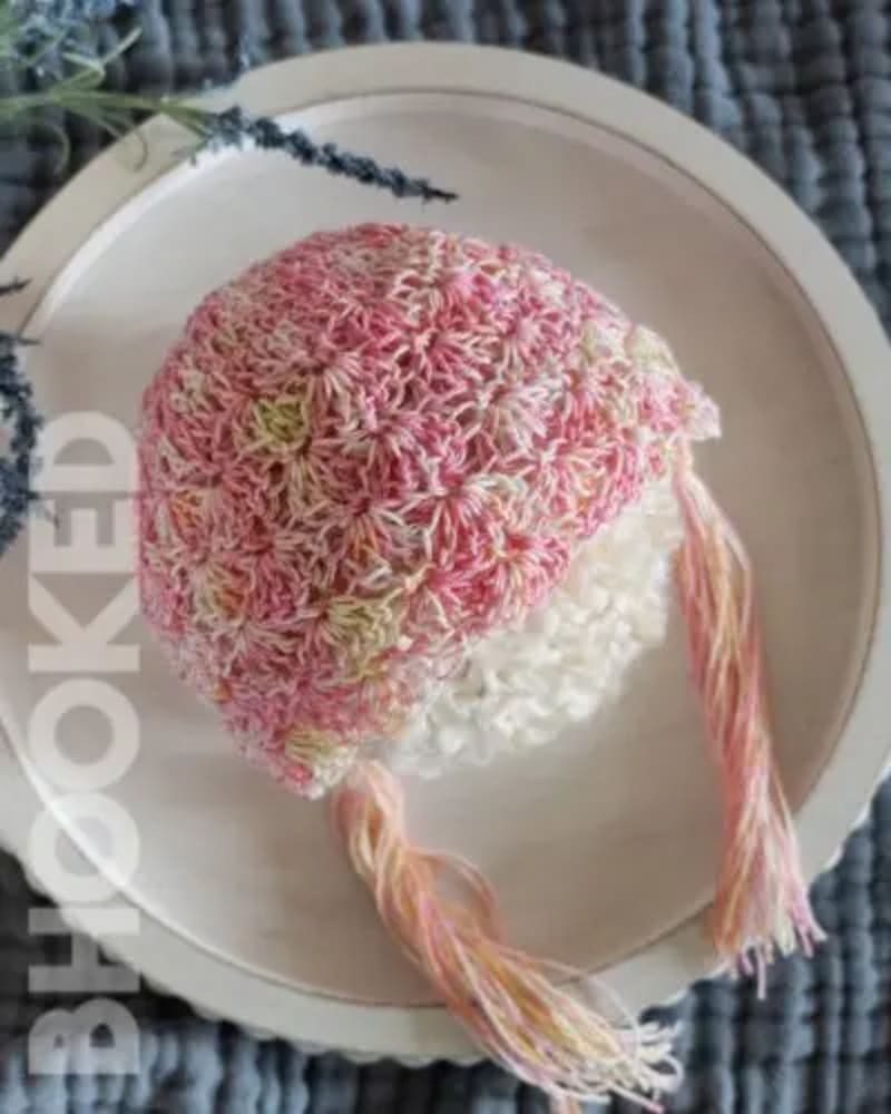 ## Lace Crochet Baby Bonnet