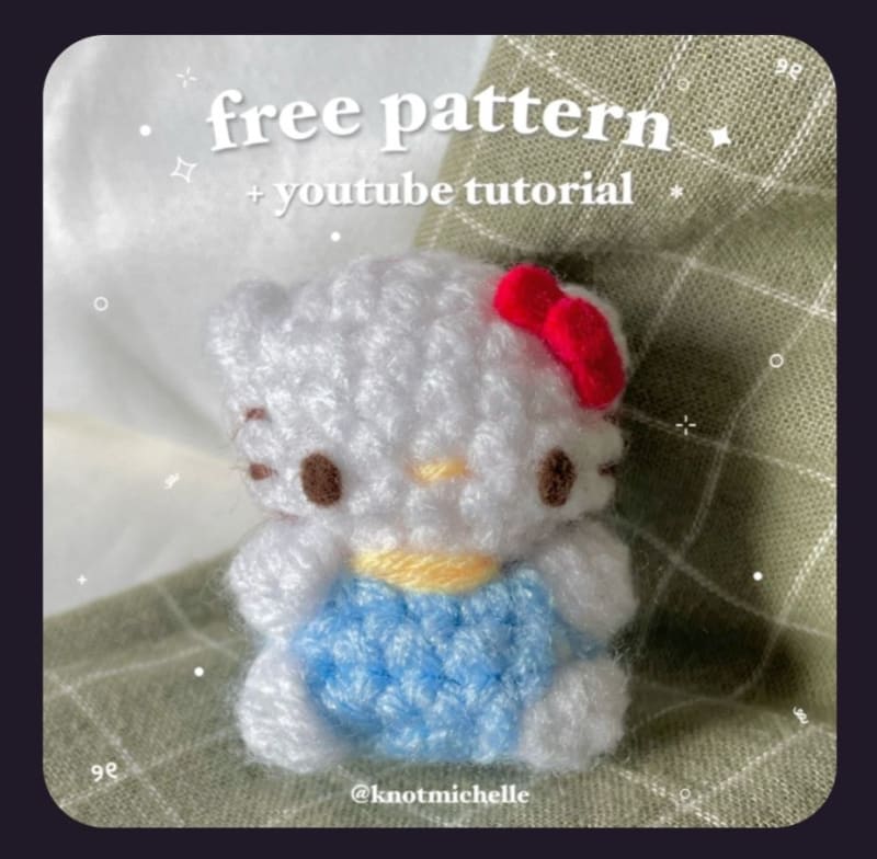 ## Hello Kitty No-Sew Pattern