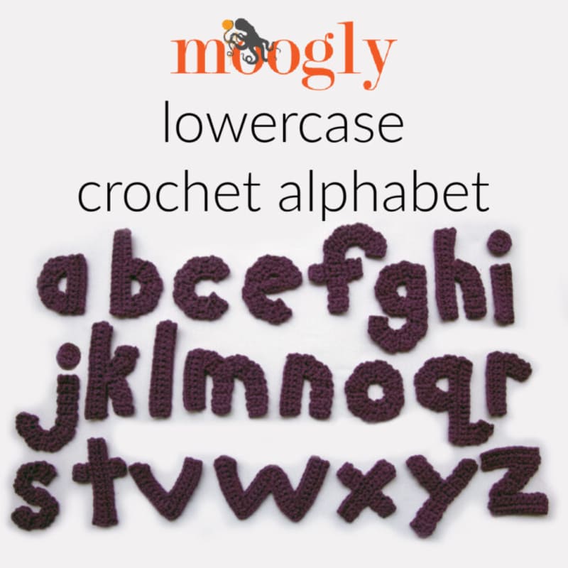 ## Moogly Lowercase Crochet Alphabet