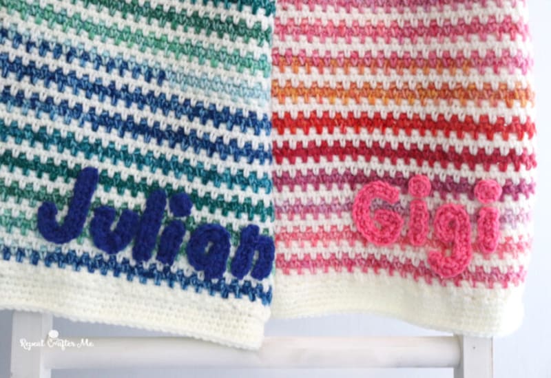 ## Personalized Name Blanket