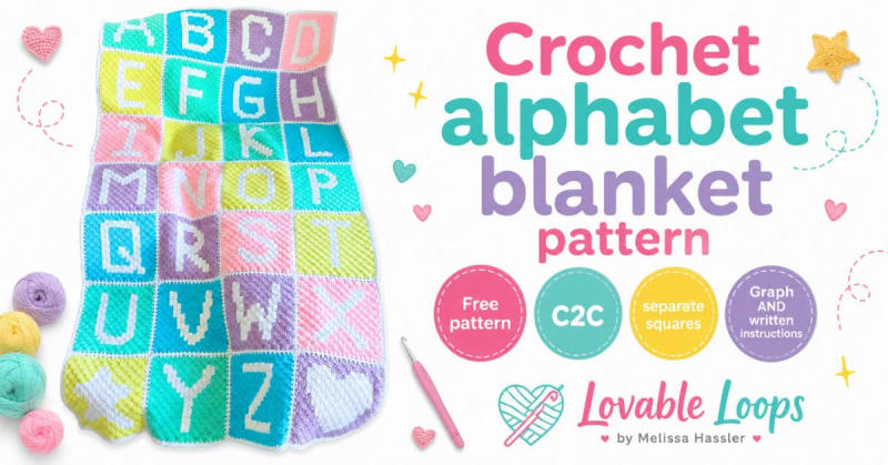 ## Crochet Alphabet Blanket
