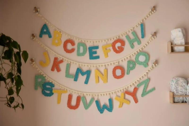 ## Personalized Alphabet Nursery Bunting