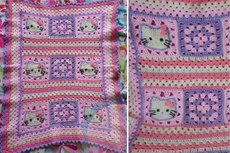 ## Hello Kitty Baby Blanket