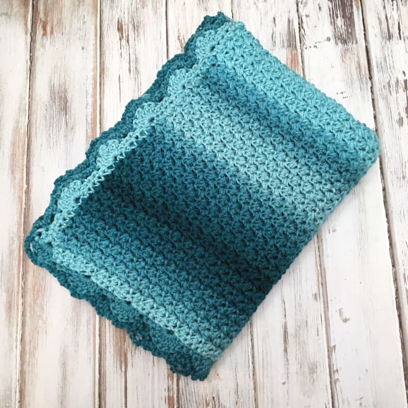 ## Elegant Ombre Baby Blanket