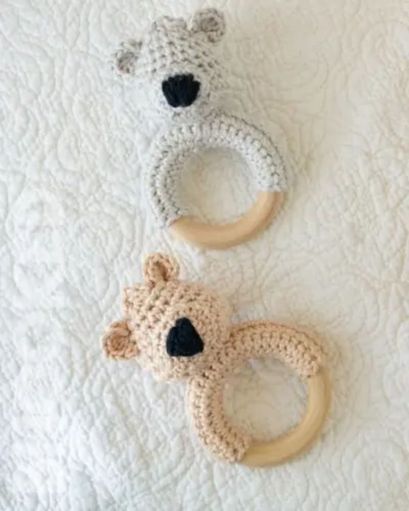 ## Teddy Bear Baby Teether