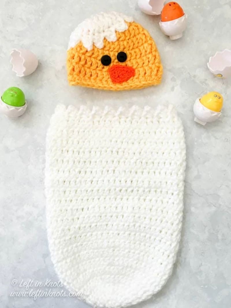 Baby Chick Newborn Hat and Cocoon by Megan Meyer