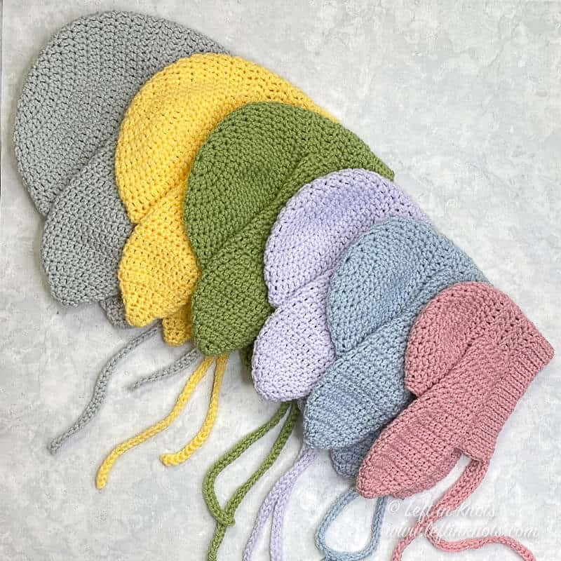 Crochet Bunny Bonnet by Left in Knots