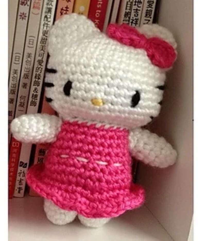 Hello Kitty in Pink Dress by DDs Crochet