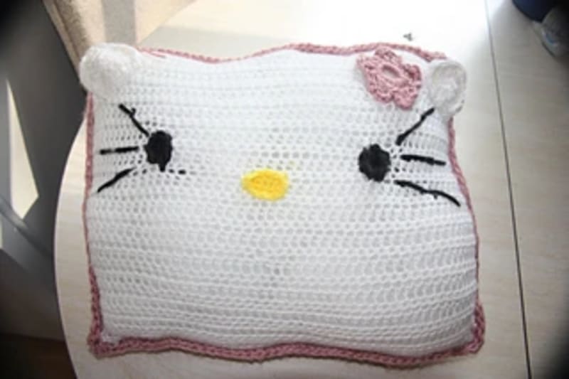 Hello Kitty Pillow by Madeleine Cantu