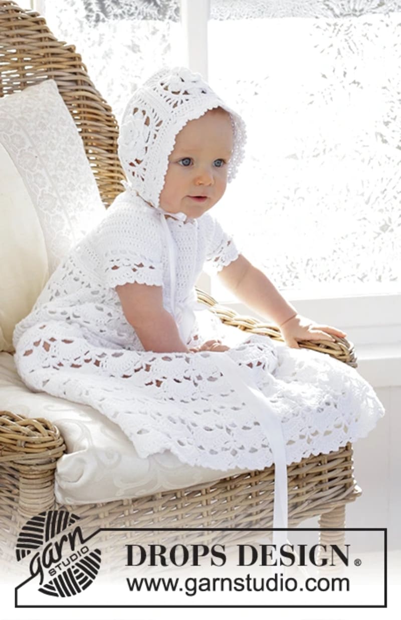 ## So Charming Christening Dress by DROPS Design