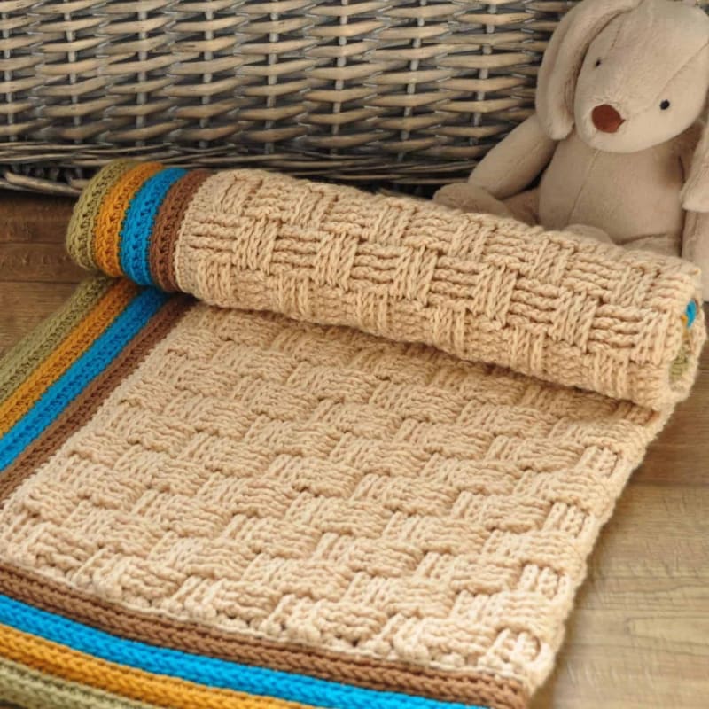 ## The Retro Baby Blanket by Hannah Cross