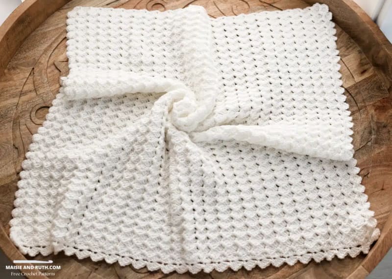 ## Shell Crochet Baby Blanket by Maisie and Ruth