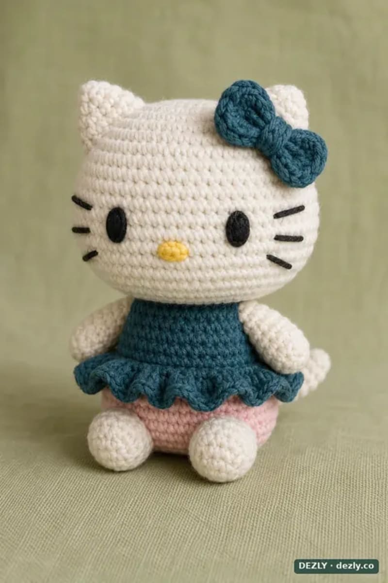 ## Free Hello Kitty Amigurumi With Two Skirt Options by Dezly