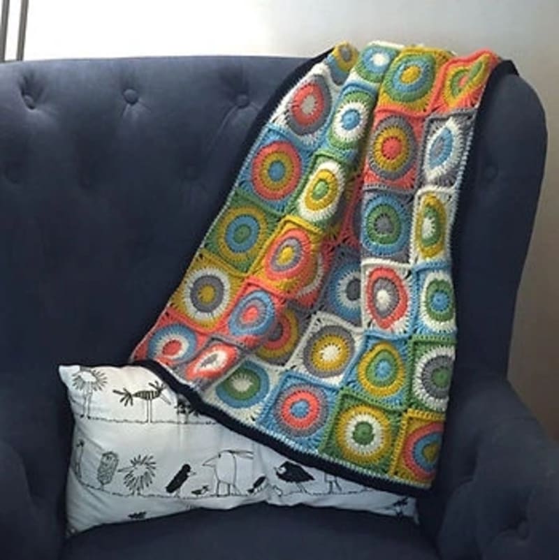 ## Retro Baby Dots Blanket by Suvi Geary
