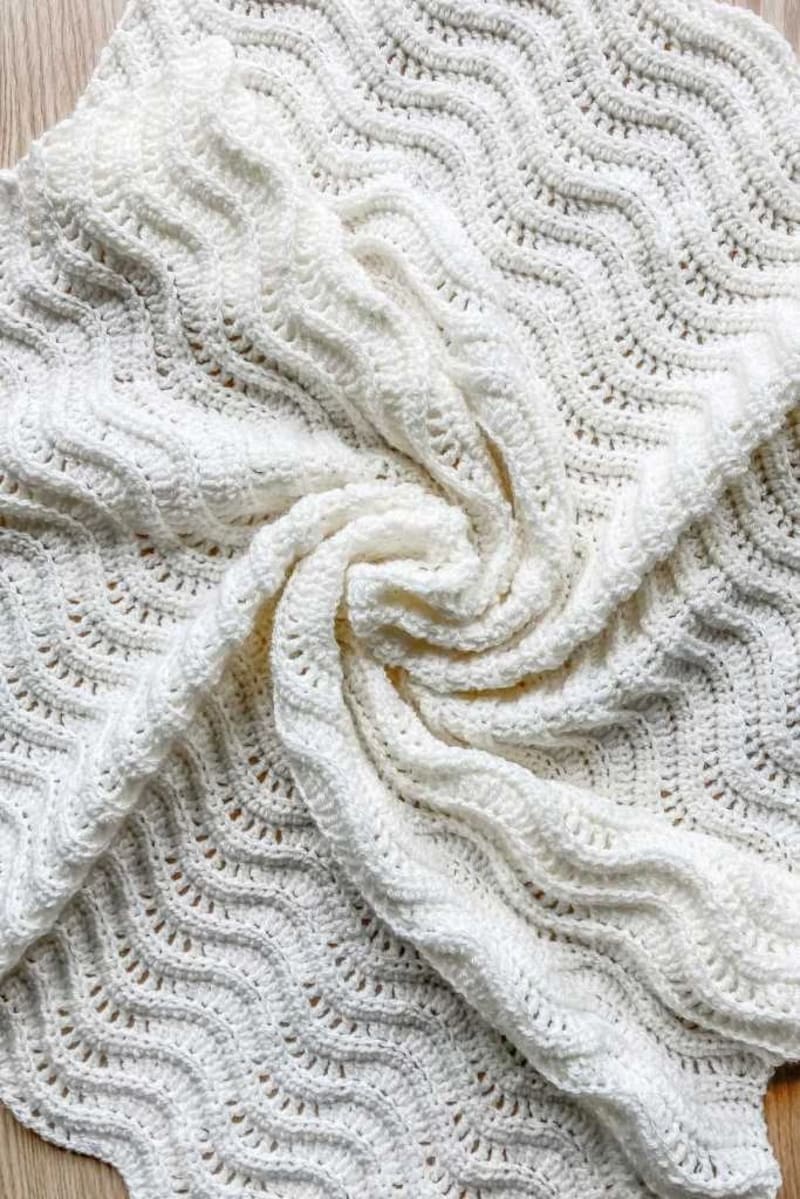 ## Quiet Ripple Baby Blanket by Only As Brave