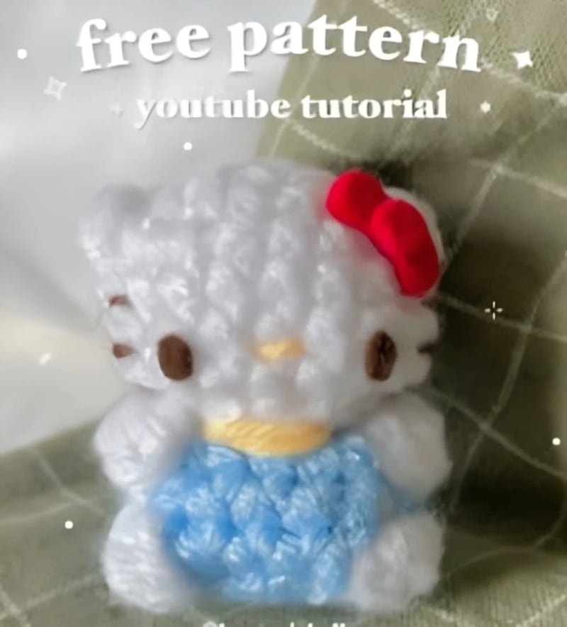 ## Hello Kitty No-Sew Amigurumi by knotmichelle