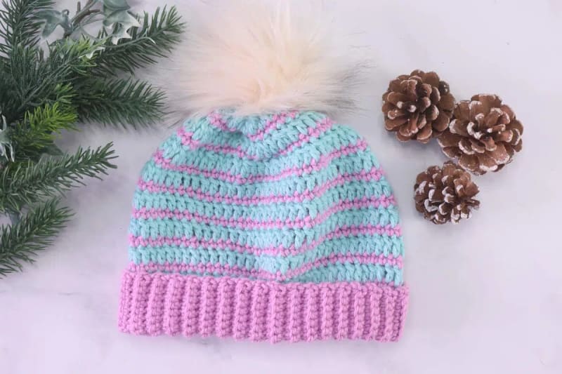 ## Striped Beanie by Treasurie
