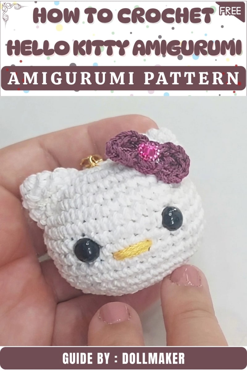 ## Mini Crochet Hello Kitty Amigurumi by Your Amigurumi