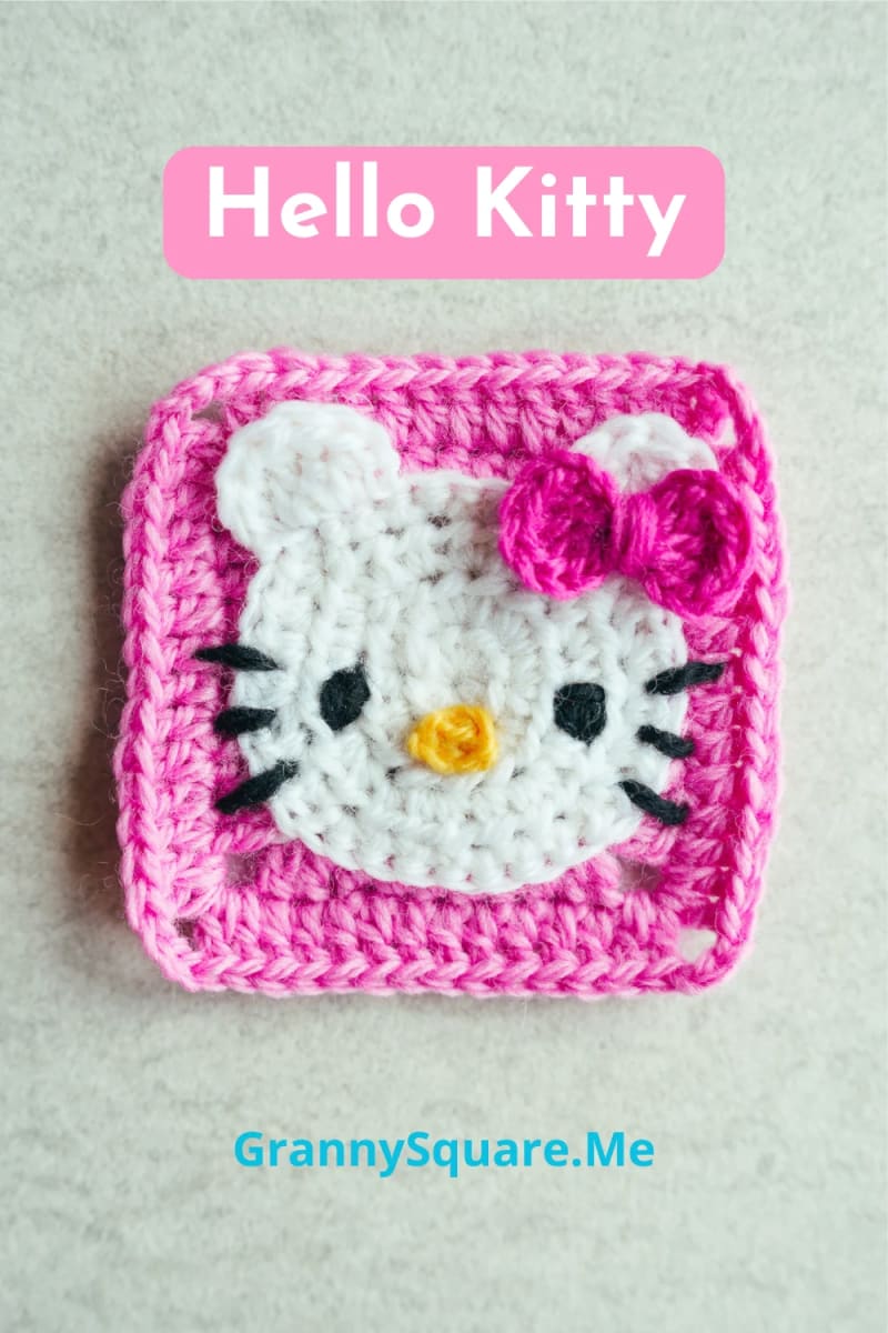 ## Hello Kitty Granny Square by GrannySquare.Me