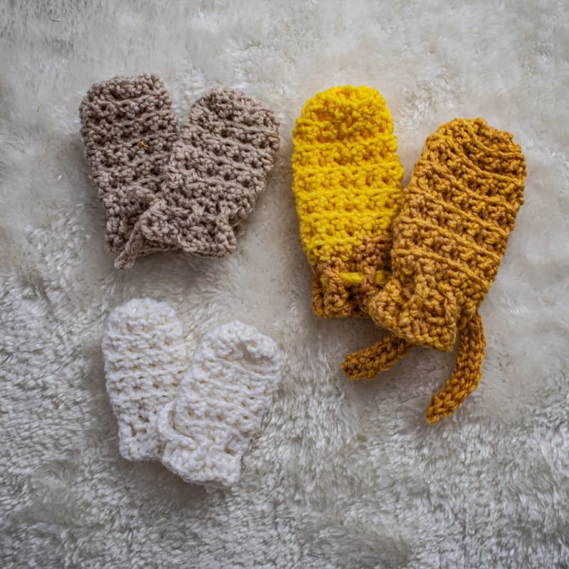 ## Ellis Preemie Mitts by Sunflower Cottage Crochet
