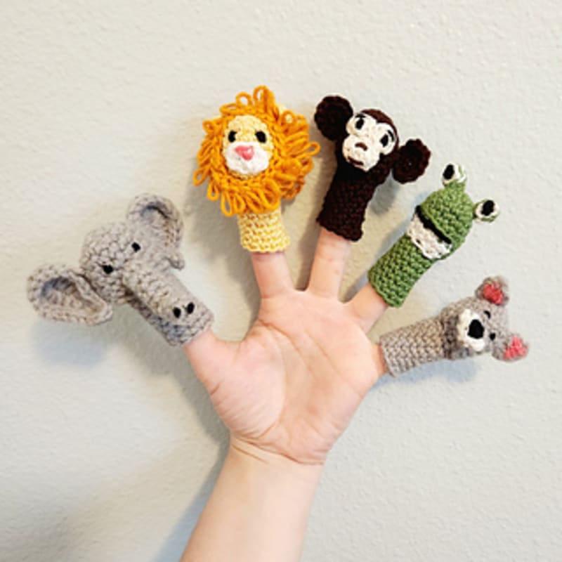 ## Jungle Animal Finger Puppets by Jessica F