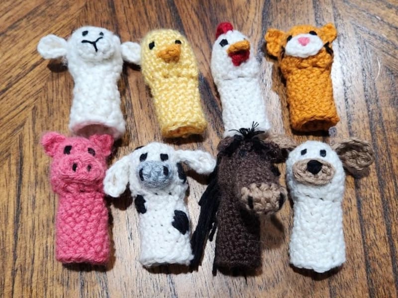 ## Farm Animal Finger Puppets by Jessica F