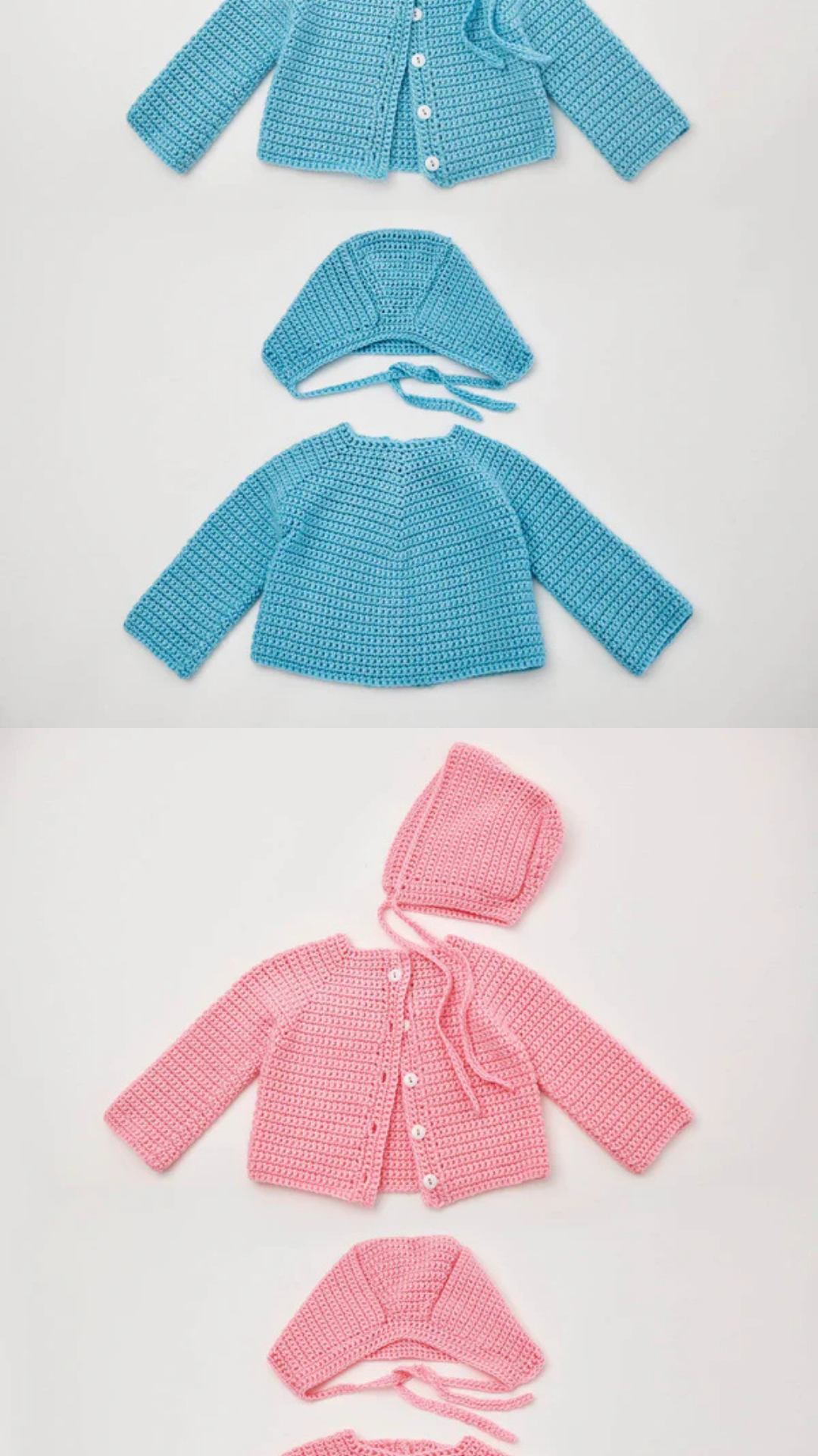 Bonnet and Cardi Set