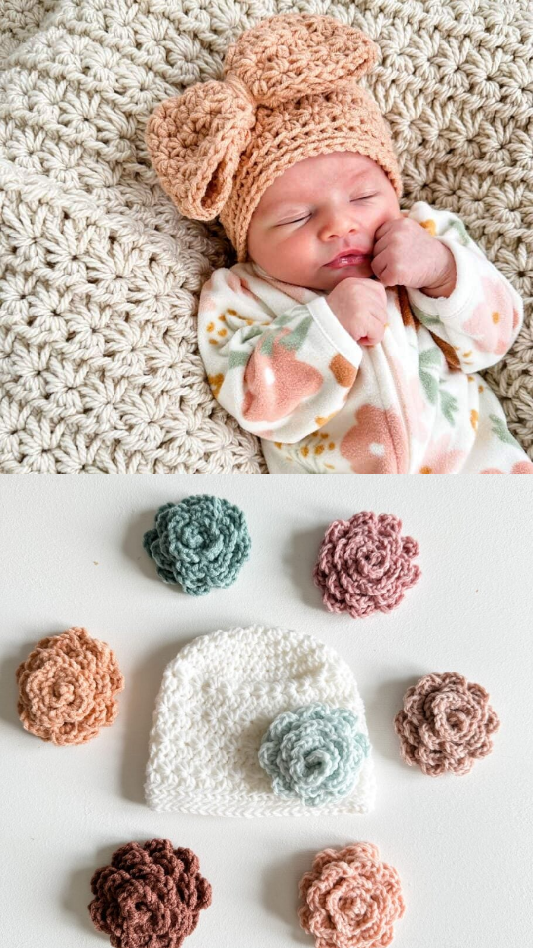 **Star Stitch Crochet Baby Hat**