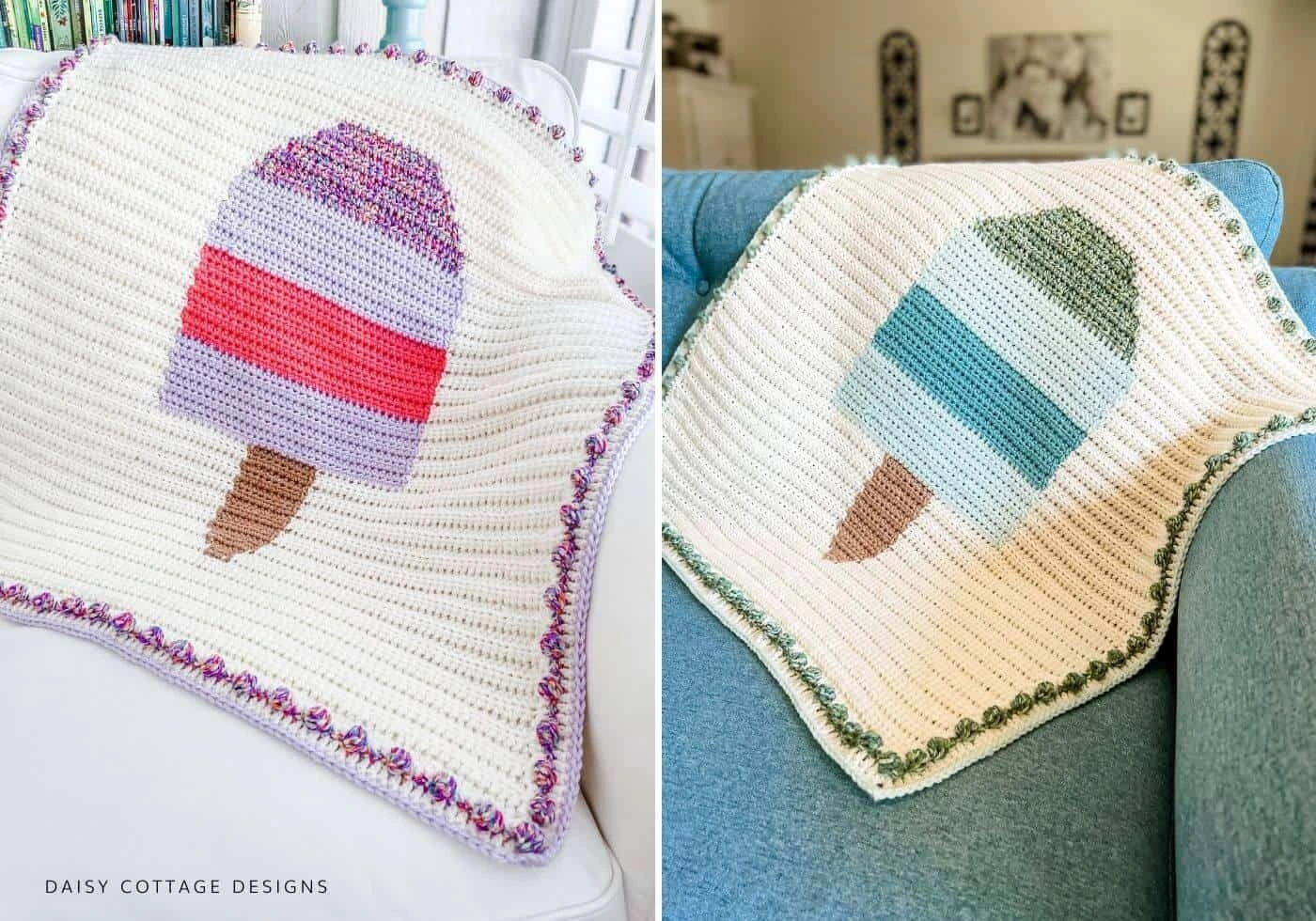 19. Popsicle Blanket Baby Blanket Pattern