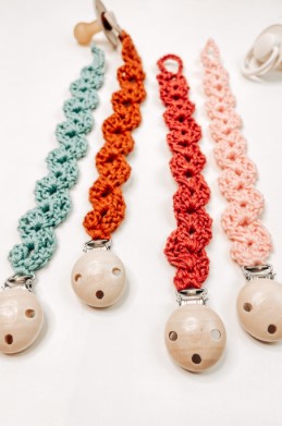 ### Easy Crochet Pacifier Clip