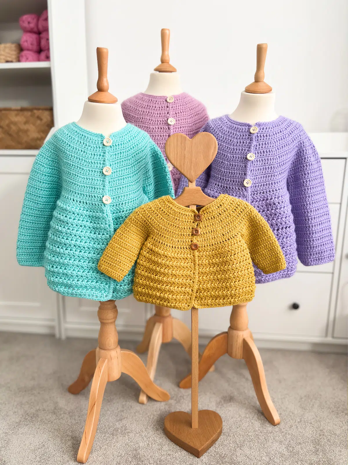 ### **Crochet Baby Cardigan Pattern**