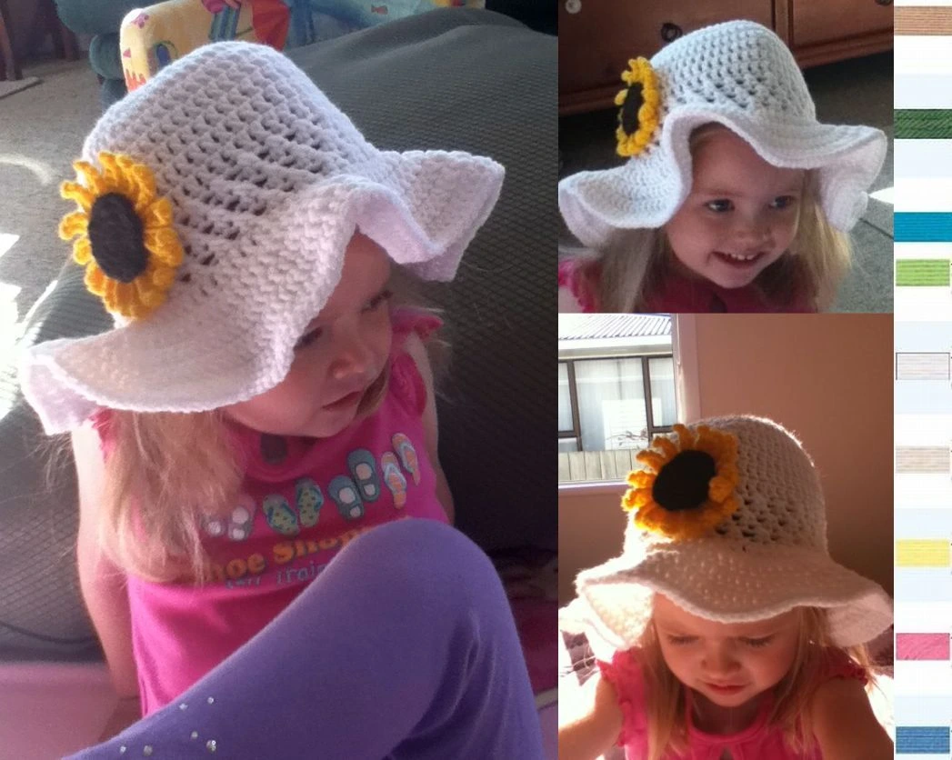 ### Ruffled Brim Sunhat
